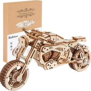 3D Wooden Motorcycle Model Kit