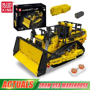 Bulldozer Building Block Assembly Truck