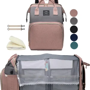 Diaper Backpack with Changing Station: