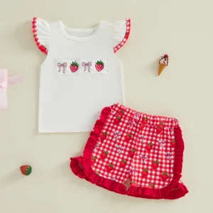 Baby Girls Tunic Top and Denim Shorts Set