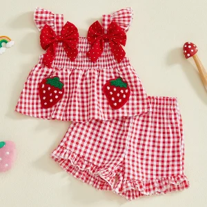 Adorable Infant Girl Top and Shorts Set